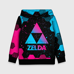 Толстовка-худи детская Zelda - neon gradient, цвет: 3D-черный