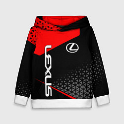 Толстовка-худи детская Lexus - red sportwear, цвет: 3D-белый