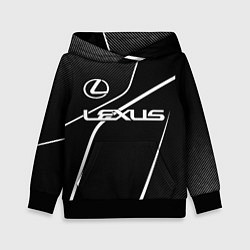 Толстовка-худи детская Lexus - white line, цвет: 3D-черный