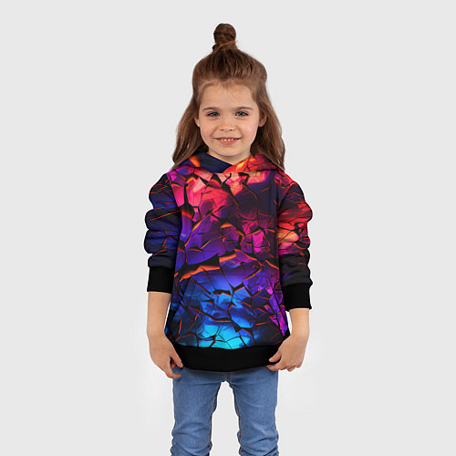 Детская толстовка Светящаяся Земля / 3D-Черный – фото 4