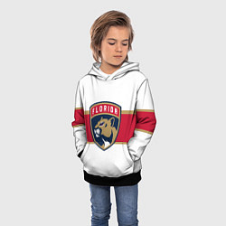 Толстовка-худи детская Florida panthers - uniform - hockey, цвет: 3D-черный — фото 2