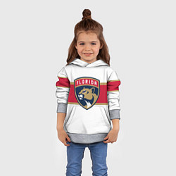Толстовка-худи детская Florida panthers - uniform - hockey, цвет: 3D-меланж — фото 2