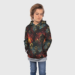 Толстовка-худи детская Нечистый дух, цвет: 3D-меланж — фото 2