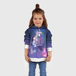 Толстовка-худи детская Kiyoka Kudou and Miyo Saimori, цвет: 3D-белый — фото 2