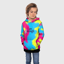 Толстовка-худи детская I Am Kenough Tie-Dye, цвет: 3D-черный — фото 2