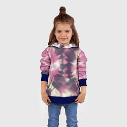 Толстовка-худи детская Tie-Dye дизайн, цвет: 3D-синий — фото 2