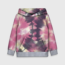Толстовка-худи детская Tie-Dye дизайн, цвет: 3D-меланж