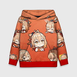 Толстовка-худи детская Chibi Yoimiya Genshin Impact, цвет: 3D-красный