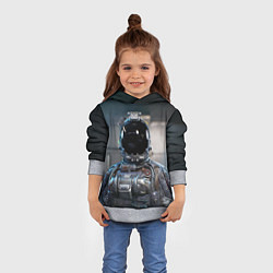 Толстовка-худи детская Starfield astronaut, цвет: 3D-меланж — фото 2