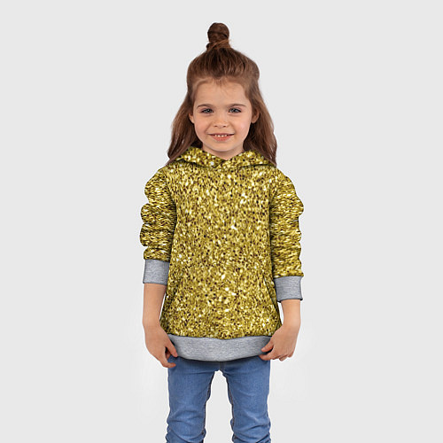 Детская толстовка Золотая крошка / 3D-Меланж – фото 4