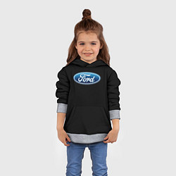 Толстовка-худи детская Ford sport auto, цвет: 3D-меланж — фото 2
