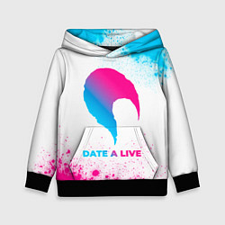 Детская толстовка Date A Live neon gradient style