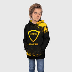 Толстовка-худи детская Genesis - gold gradient, цвет: 3D-черный — фото 2