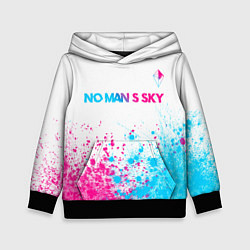 Детская толстовка No Mans Sky neon gradient style: символ сверху