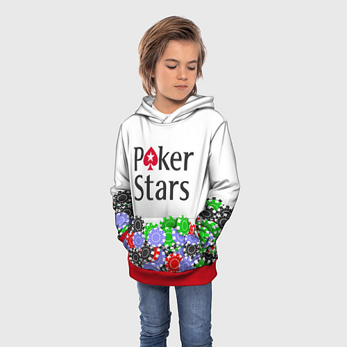 Детская толстовка Poker - игра для удачливых / 3D-Красный – фото 3