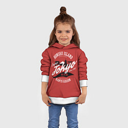 Толстовка-худи детская Токио - Япония, цвет: 3D-белый — фото 2