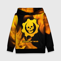 Толстовка-худи детская Gears of War - gold gradient, цвет: 3D-черный