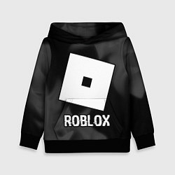 Толстовка-худи детская Roblox glitch на темном фоне, цвет: 3D-черный