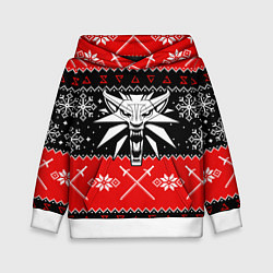 Толстовка-худи детская The Witcher christmas sweater, цвет: 3D-белый