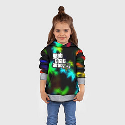 Толстовка-худи детская GTA 5 tropicano, цвет: 3D-меланж — фото 2