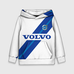 Толстовка-худи детская Volvo - white and blue, цвет: 3D-белый