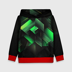 Детская толстовка Асимметричный узор зелени