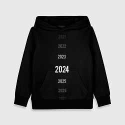 Толстовка-худи детская Lets go next - 2024, цвет: 3D-черный