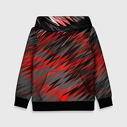 Детская толстовка Красные полосы надрезы