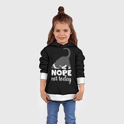 Толстовка-худи детская Nope not today, цвет: 3D-белый — фото 2
