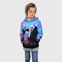 Толстовка-худи детская Кунг-фу Панда Friend, цвет: 3D-меланж — фото 2