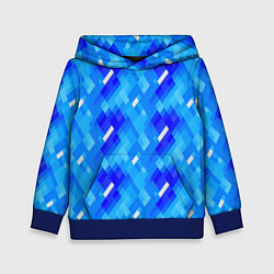 Детская толстовка Синее пиксельное полотно