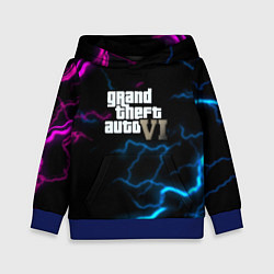 Толстовка-худи детская Grand theft auto storm, цвет: 3D-синий