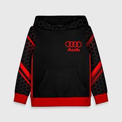 Толстовка-худи детская Audi sport geometry, цвет: 3D-красный
