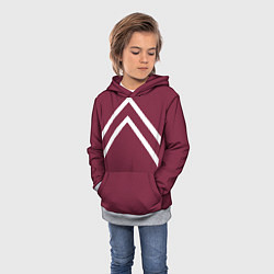 Толстовка-худи детская Бордовая кофта костюм Марата - слово пацана сериал, цвет: 3D-меланж — фото 2