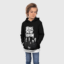 Толстовка-худи детская Bring me the horizon - group, цвет: 3D-белый — фото 2
