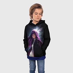 Толстовка-худи детская Ферн и бабочка, цвет: 3D-синий — фото 2