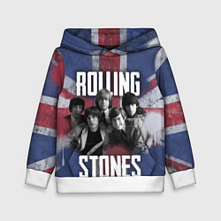 Толстовка-худи детская Rolling Stones - Great britain, цвет: 3D-белый