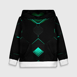 Толстовка-худи детская Доспехи будущего, цвет: 3D-белый