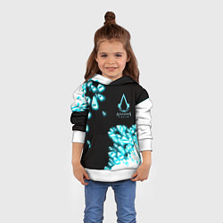 Толстовка-худи детская Assassins Creed анимус, цвет: 3D-белый — фото 2