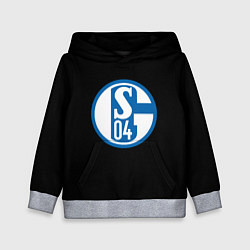 Толстовка-худи детская Schalke 04 fc club sport, цвет: 3D-меланж