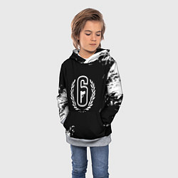 Толстовка-худи детская Rainbow six шутер гейм, цвет: 3D-меланж — фото 2