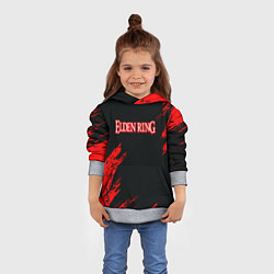 Толстовка-худи детская Elden ring краски текстура, цвет: 3D-меланж — фото 2