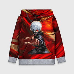 Толстовка-худи детская Tokyo Ghoul anime, цвет: 3D-меланж