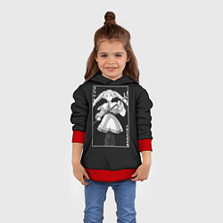 Толстовка-худи детская Frieren waifu, цвет: 3D-красный — фото 2