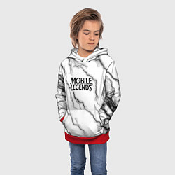 Толстовка-худи детская Mobile legends молнии, цвет: 3D-красный — фото 2