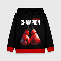 Толстовка-худи детская Siberian Rocky Champion, цвет: 3D-красный