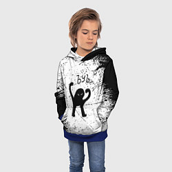 Толстовка-худи детская Мем ъуъ краски, цвет: 3D-синий — фото 2