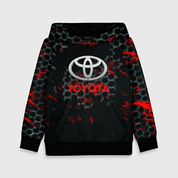 Толстовка-худи детская Toyota краски броня, цвет: 3D-черный