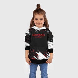 Толстовка-худи детская Horizon zero dawn краски, цвет: 3D-черный — фото 2