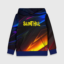 Толстовка-худи детская Silent hill stripes neon, цвет: 3D-синий